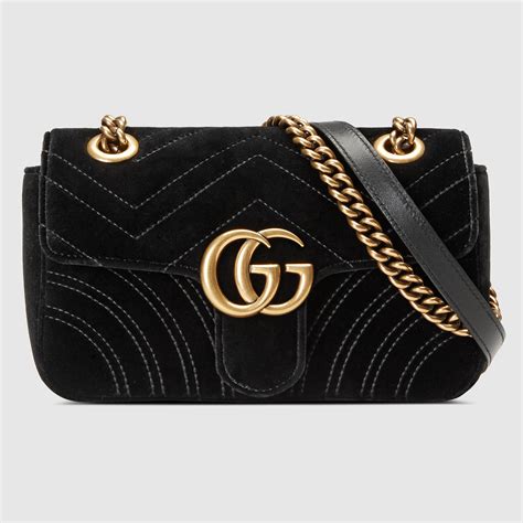 black velvet gucci purse|Gucci marmont velvet mini bag.